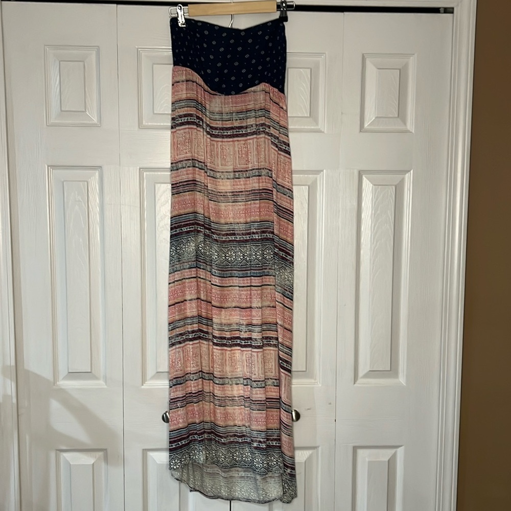 100% Cotton Summer strapless maxi Funky Print